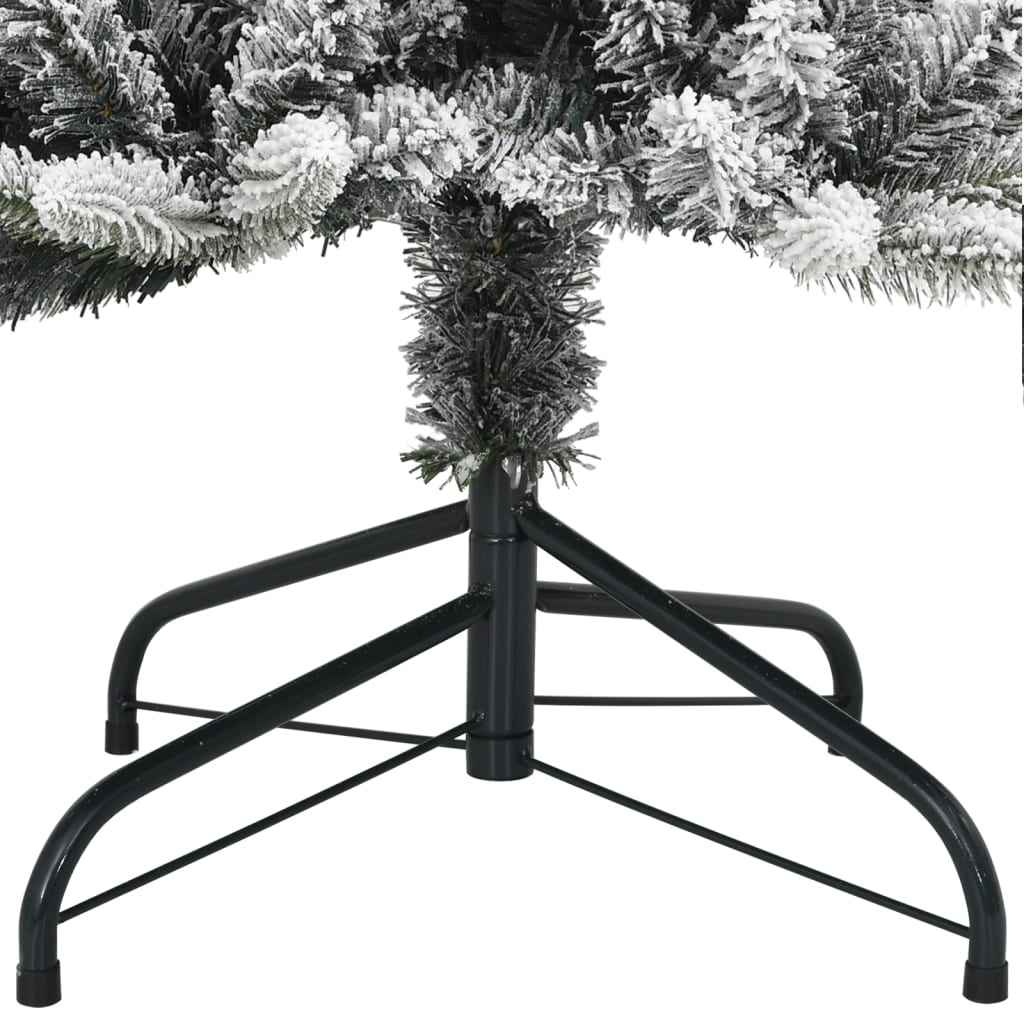 vidaXL Sztuczna choinka z 300 lampkami LED, ośnieżona, 180 cm