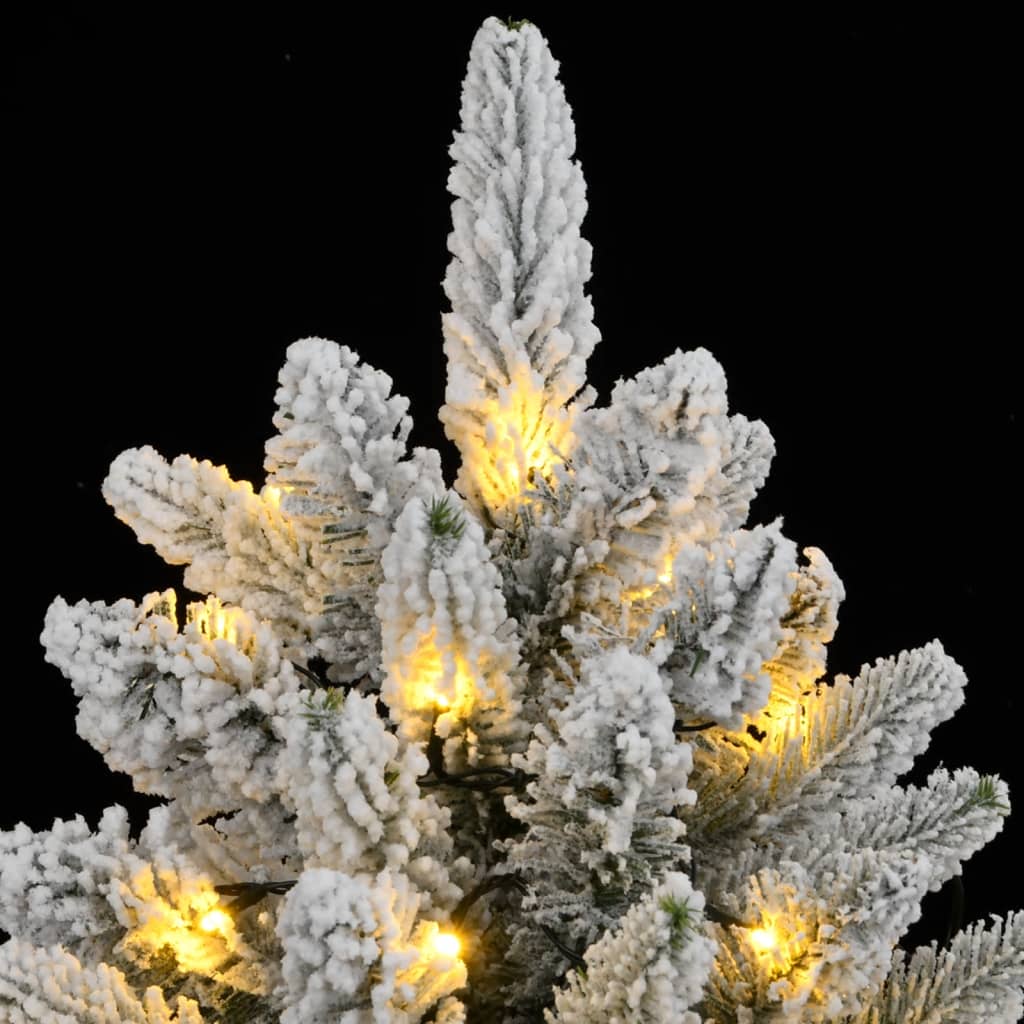 vidaXL Sztuczna choinka, ośnieżona, 300 lampek LED, 210 cm