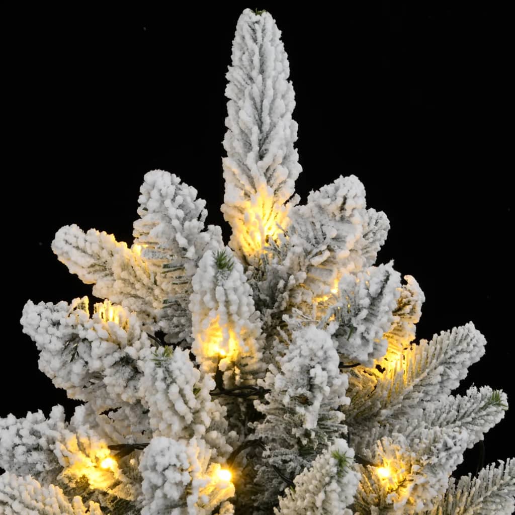 vidaXL Sztuczna choinka, ośnieżona, 300 lampek LED, 240 cm