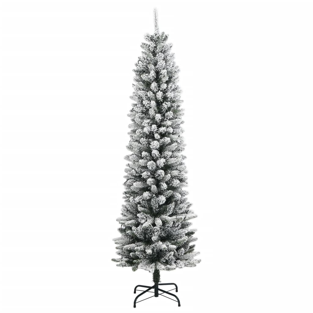 vidaXL Sztuczna choinka, ośnieżona, 150 lampek LED, 150 cm