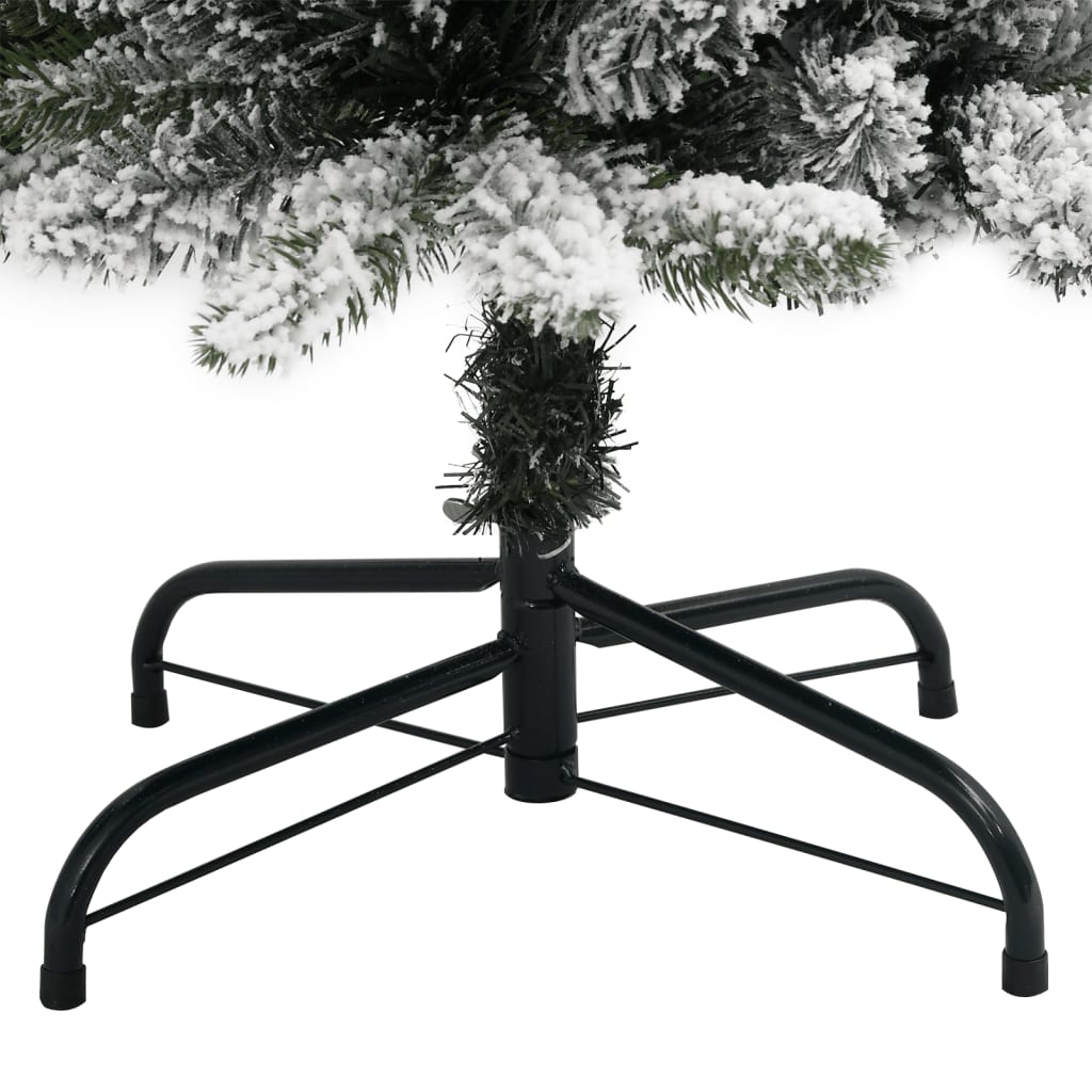 vidaXL Sztuczna choinka z 300 lampkami LED, ośnieżona, 180 cm
