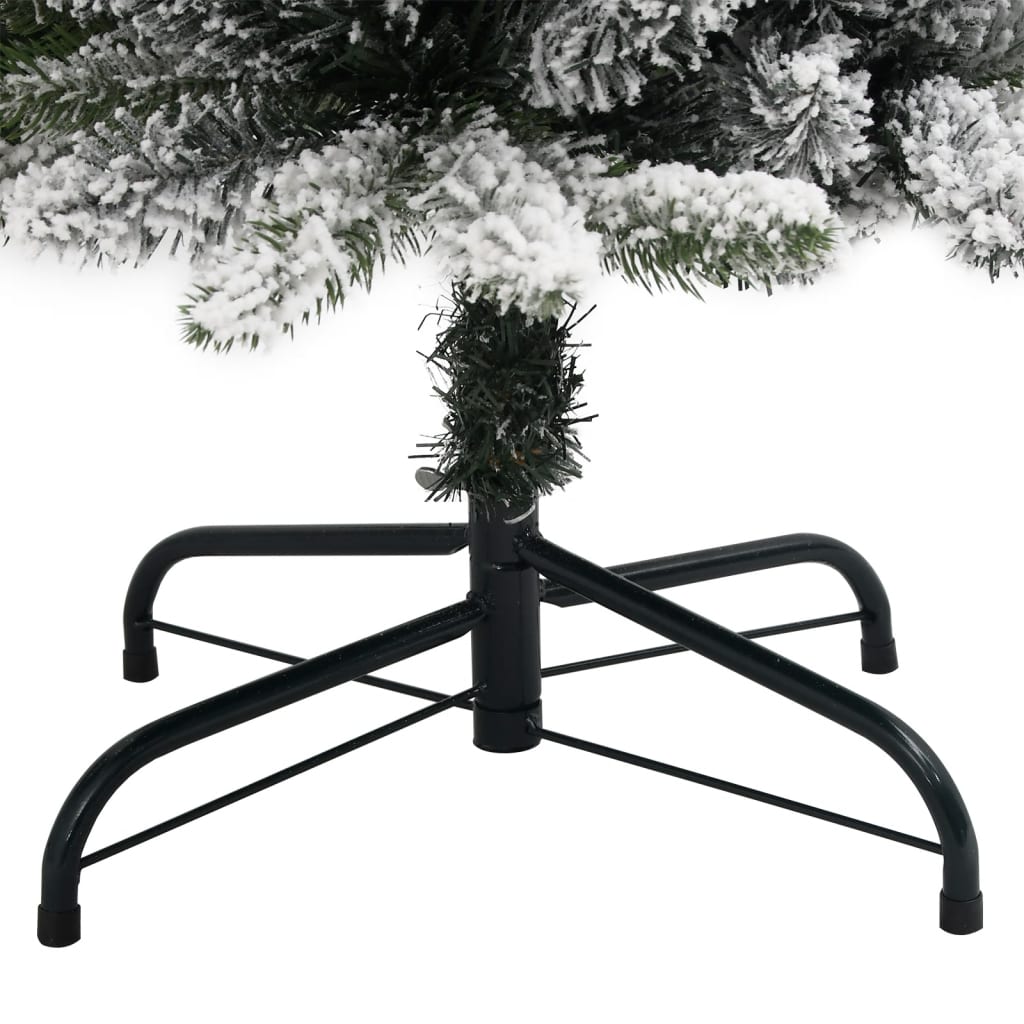 vidaXL Sztuczna choinka, ośnieżona, 300 lampek LED, 210 cm