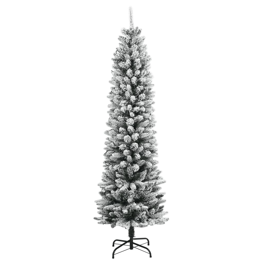 vidaXL Sztuczna choinka, ośnieżona, 300 lampek LED, 240 cm