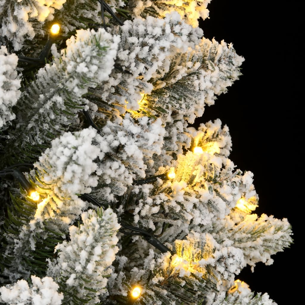 vidaXL Sztuczna choinka, ośnieżona, 300 lampek LED, 240 cm