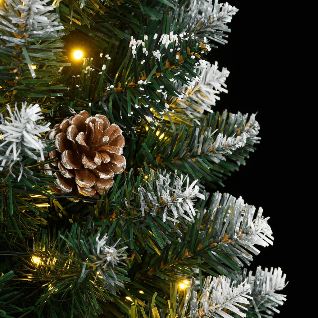vidaXL Sztuczna, smukła choinka, 300 LED, 210 cm