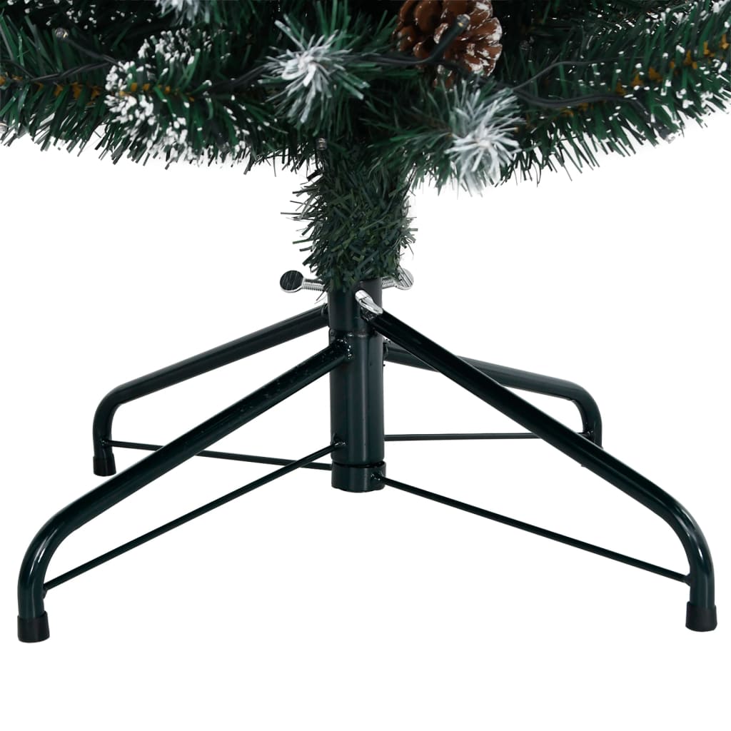 vidaXL Sztuczna, smukła choinka, 300 lampek LED, 240 cm