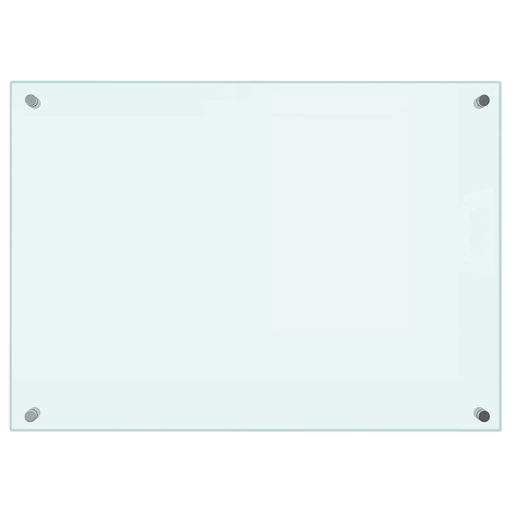 vidaXL Panele ochronne do kuchni, białe, 2 szt., 70x50 cm, szkło