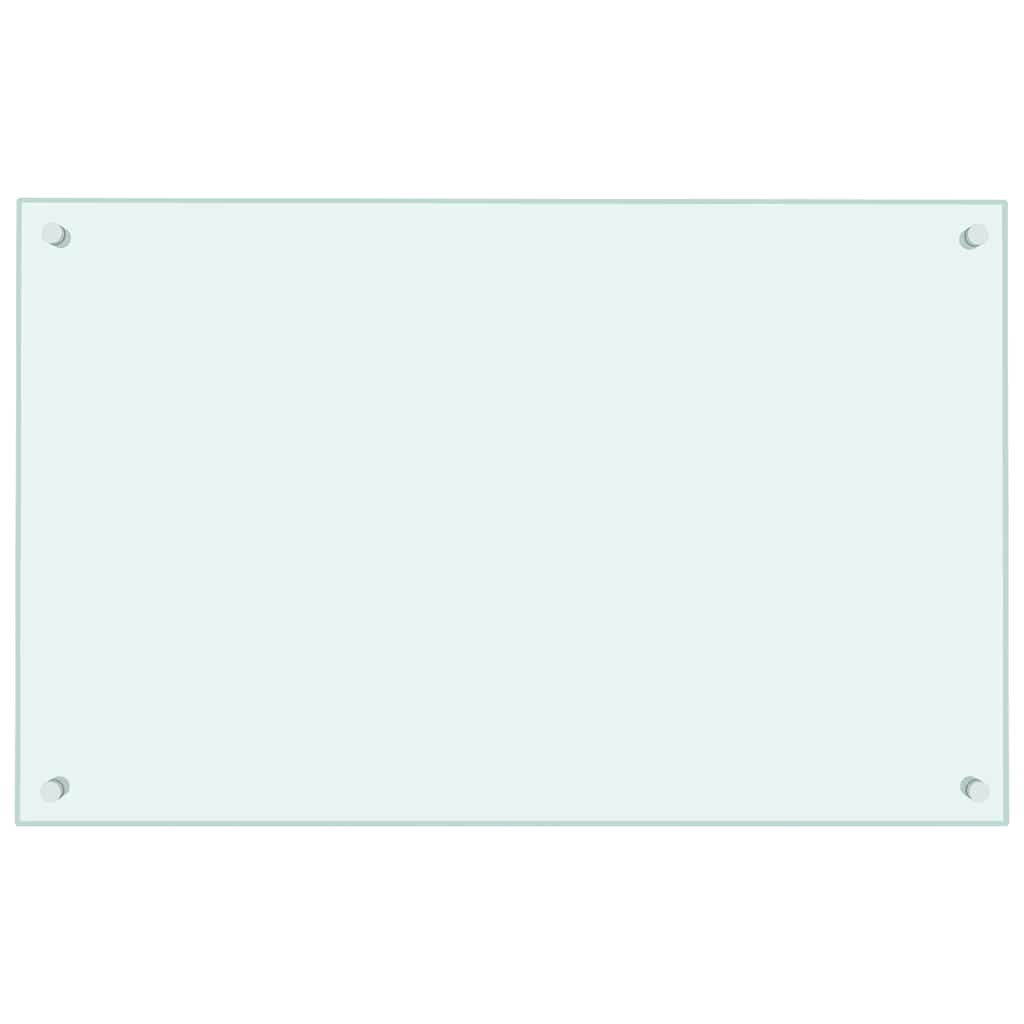 vidaXL Panele ochronne do kuchni, białe, 2 szt., 80x50 cm, szkło