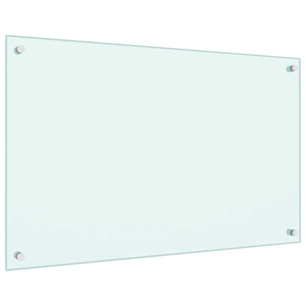 vidaXL Panele ochronne do kuchni, białe, 2 szt., 80x50 cm, szkło