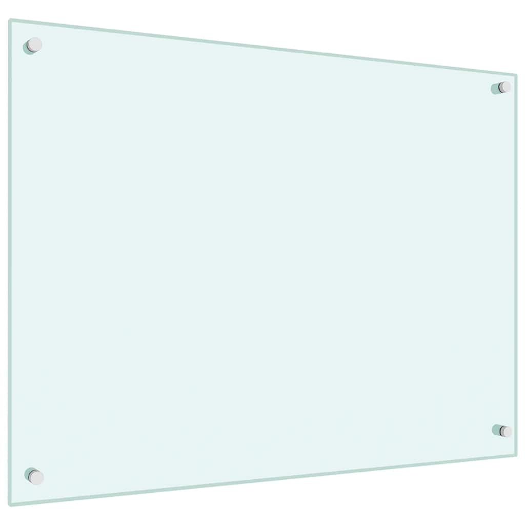 vidaXL Panele ochronne do kuchni, białe, 2 szt., 80x60 cm, szkło