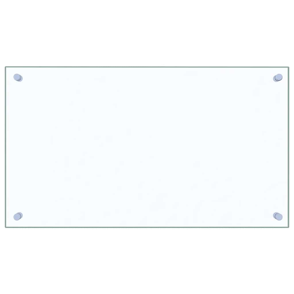 vidaXL Panele ochronne do kuchni, przezroczyste 2 szt. 70x40 cm, szkło