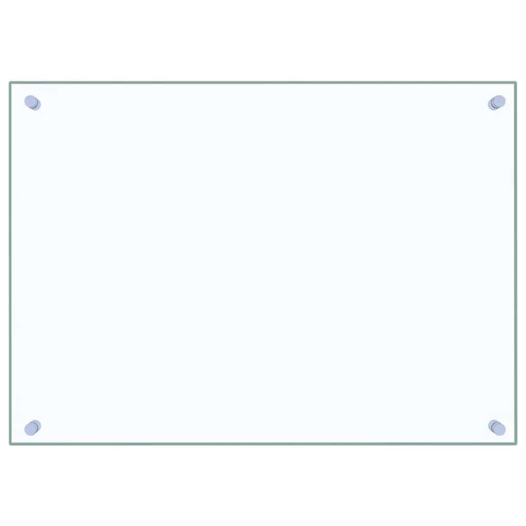 vidaXL Panele ochronne do kuchni, przezroczyste 2 szt. 70x50 cm, szkło