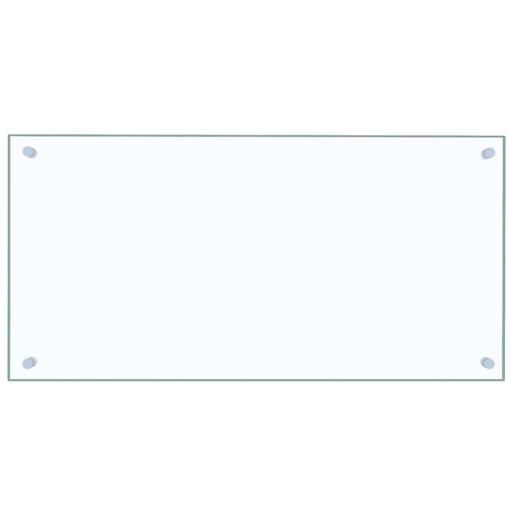 vidaXL Panele ochronne do kuchni, przezroczyste 2 szt. 80x40 cm, szkło