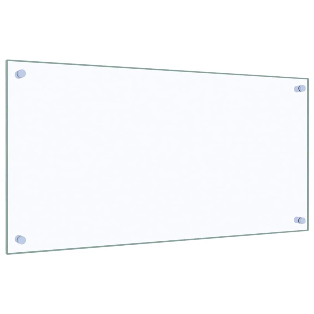 vidaXL Panele ochronne do kuchni, przezroczyste 2 szt. 80x40 cm, szkło