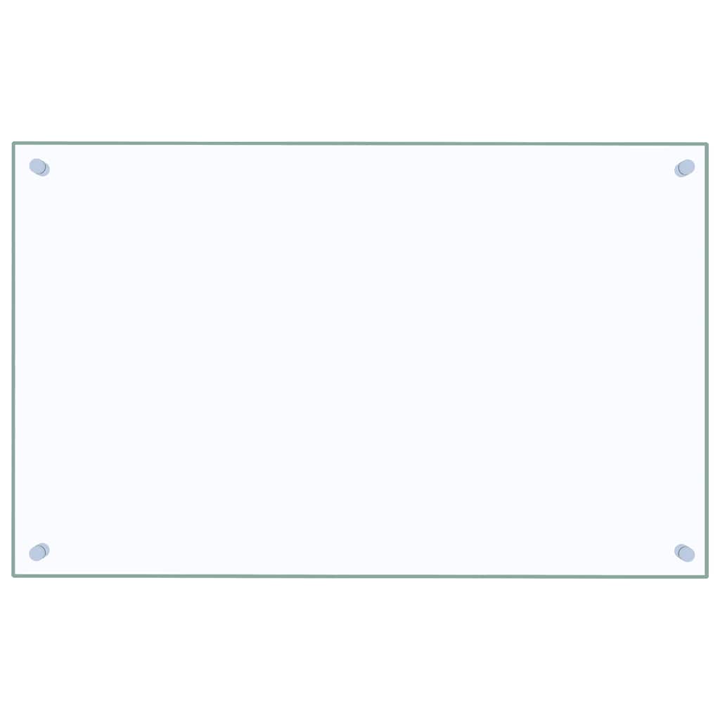 vidaXL Panele ochronne do kuchni, przezroczyste 2 szt. 80x50 cm, szkło