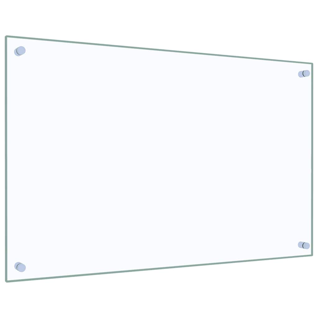 vidaXL Panele ochronne do kuchni, przezroczyste 2 szt. 80x50 cm, szkło