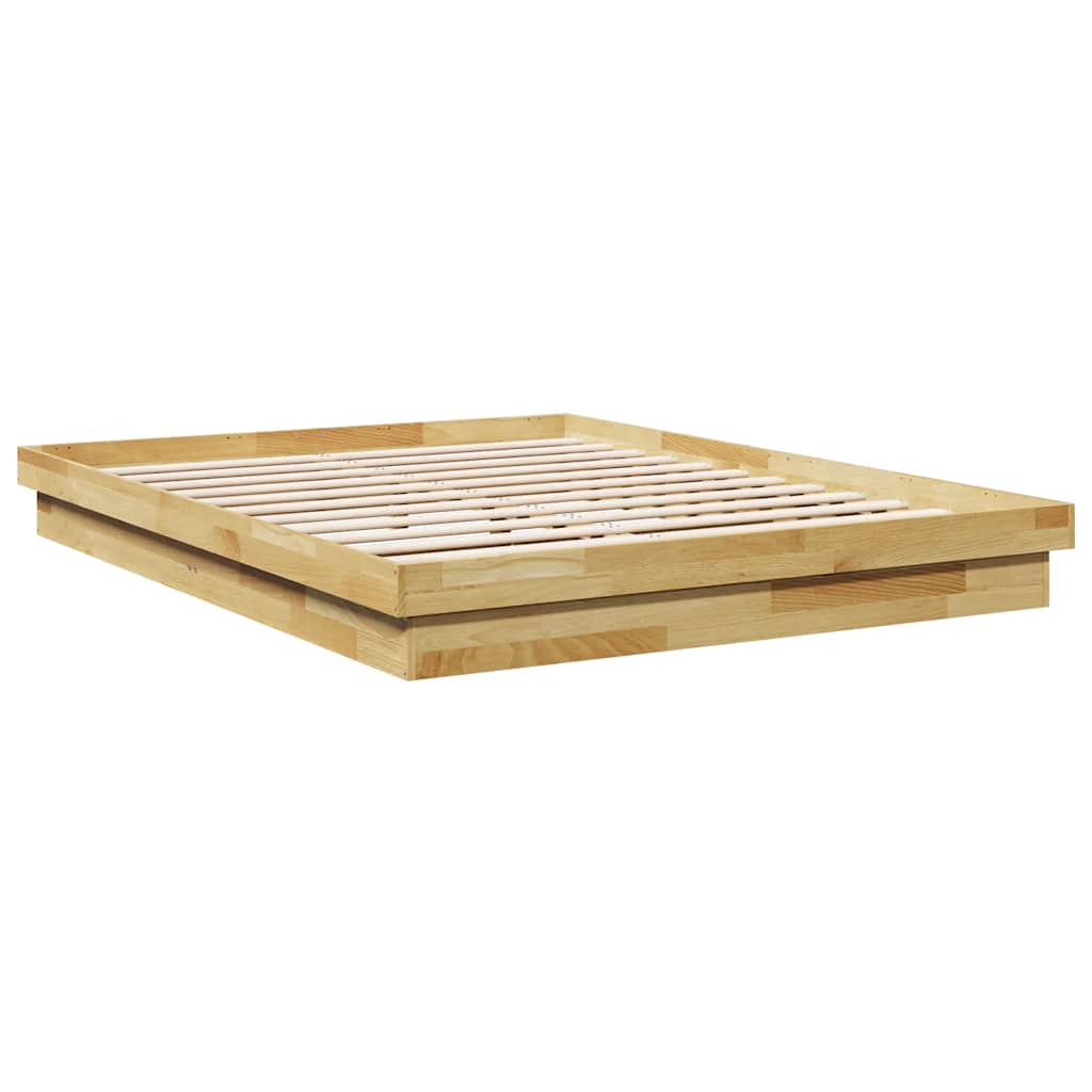vidaXL Rama łóżka bez materaca 160x200 cm lite drewno dąb