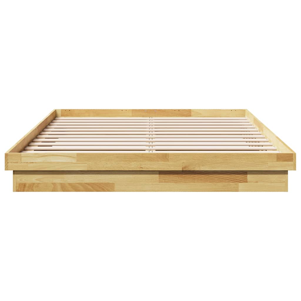vidaXL Rama łóżka bez materaca 160x200 cm lite drewno dąb