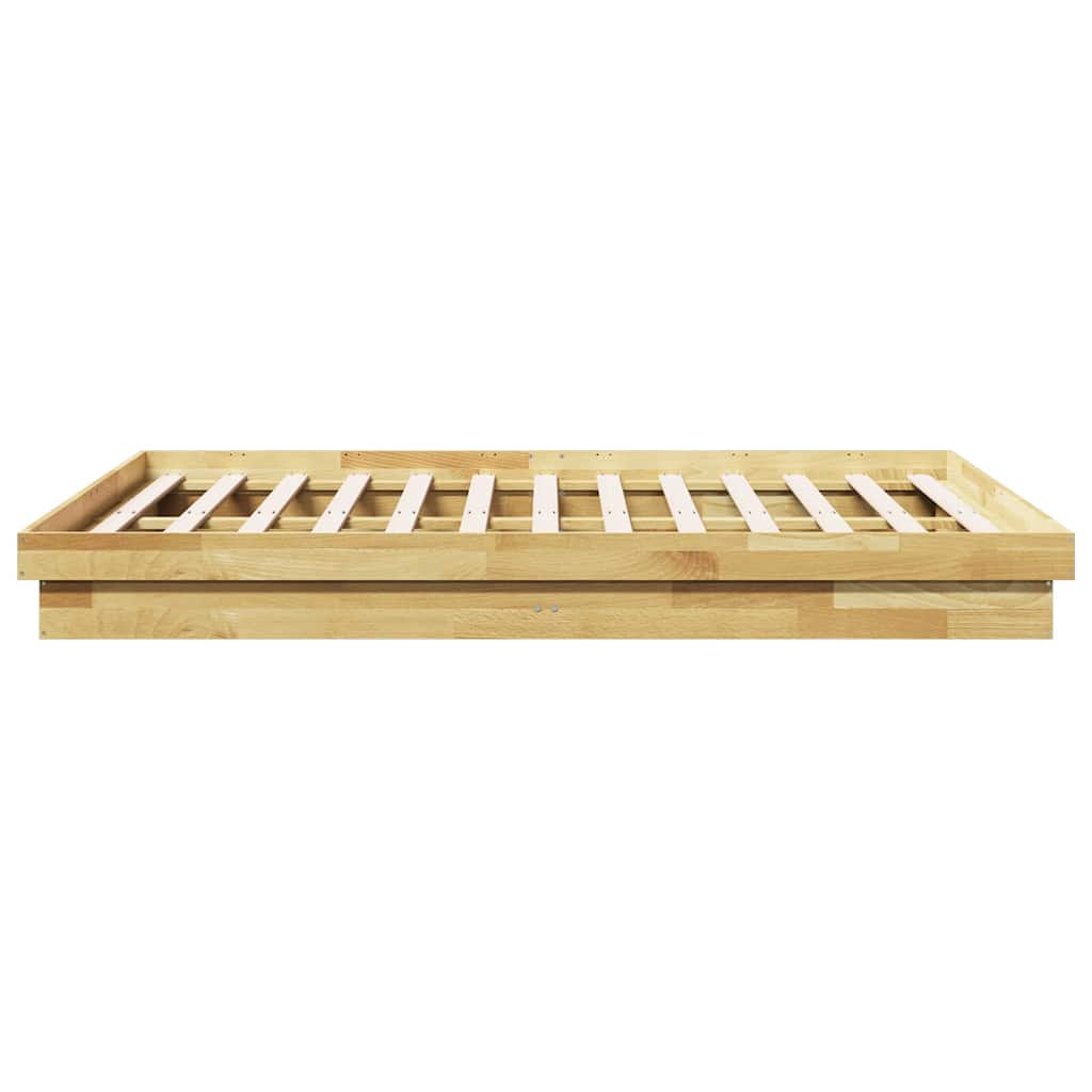 vidaXL Rama łóżka bez materaca 160x200 cm lite drewno dąb