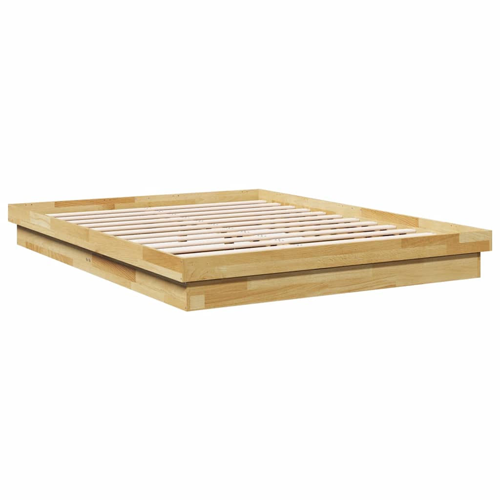 vidaXL Rama łóżka bez materaca 160x200 cm lite drewno dąb