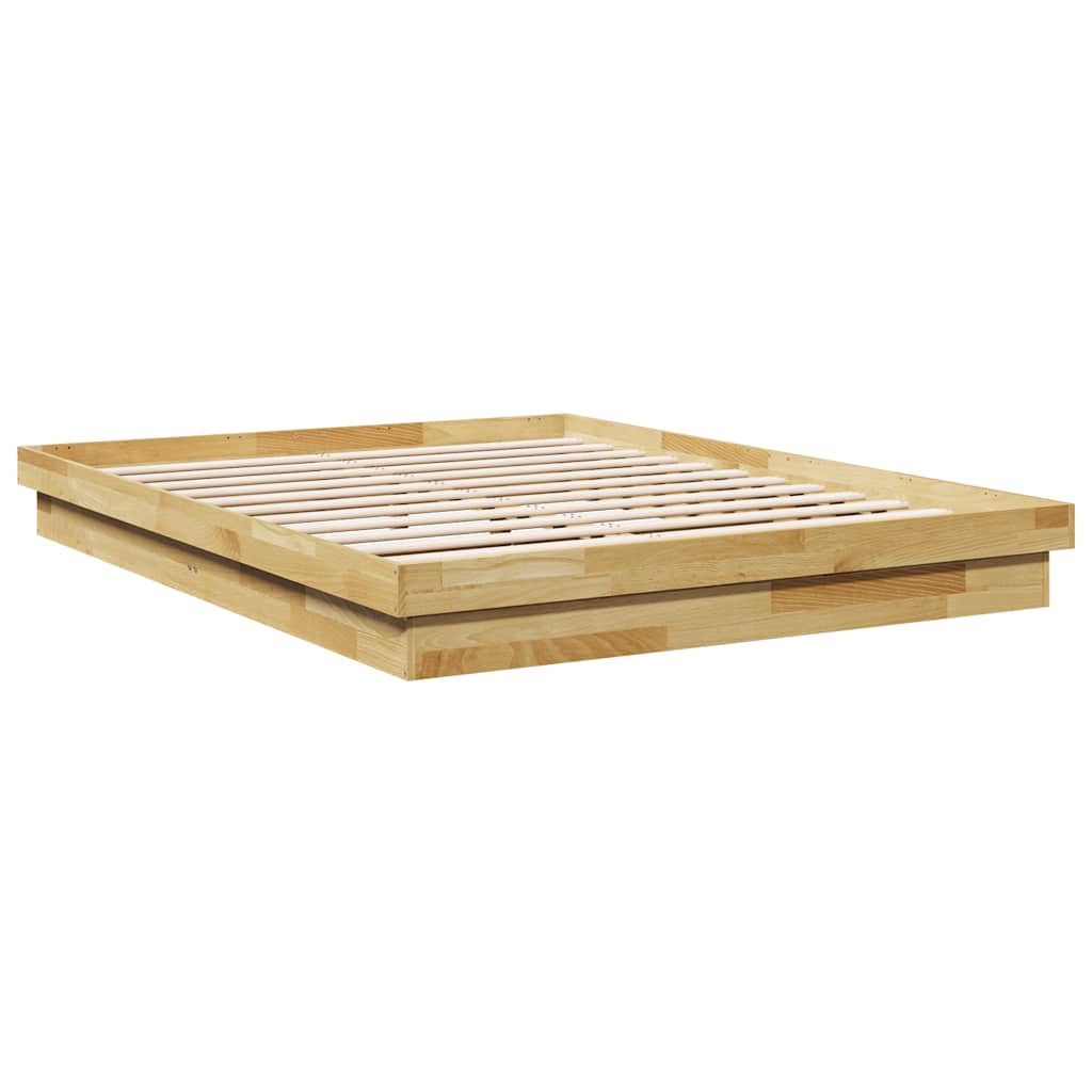 vidaXL Rama łóżka bez materaca 150x200 cm lite drewno dąb