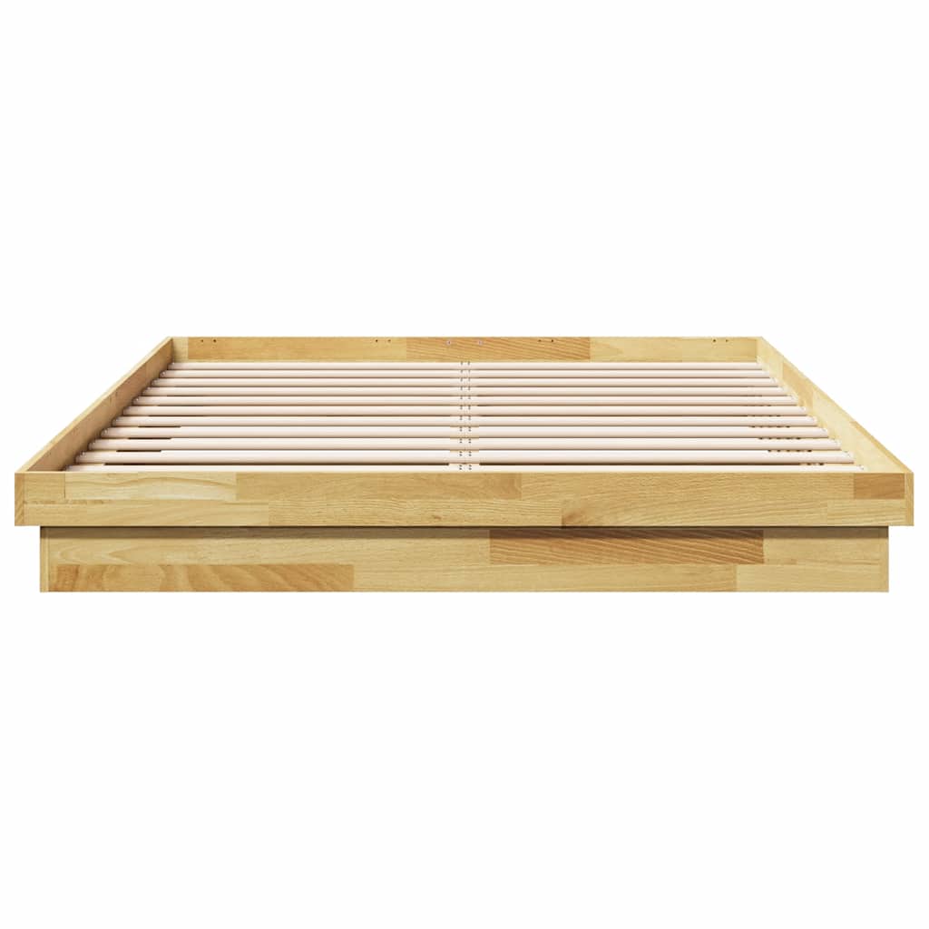 vidaXL Rama łóżka bez materaca 150x200 cm lite drewno dąb