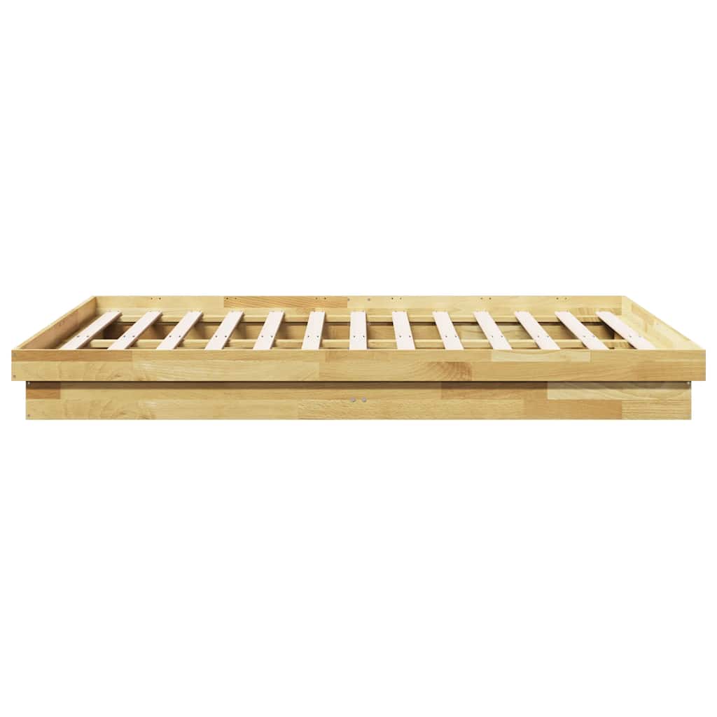 vidaXL Rama łóżka bez materaca 150x200 cm lite drewno dąb