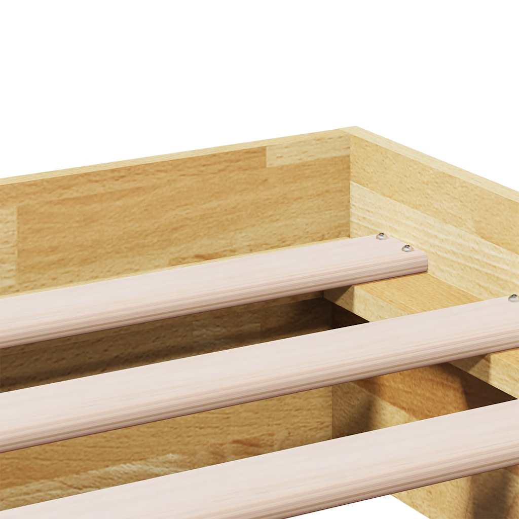 vidaXL Rama łóżka bez materaca 150x200 cm lite drewno dąb