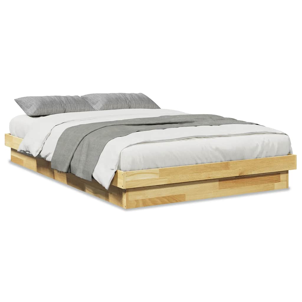 vidaXL Rama łóżka bez materaca 120x200 cm lite drewno dąb