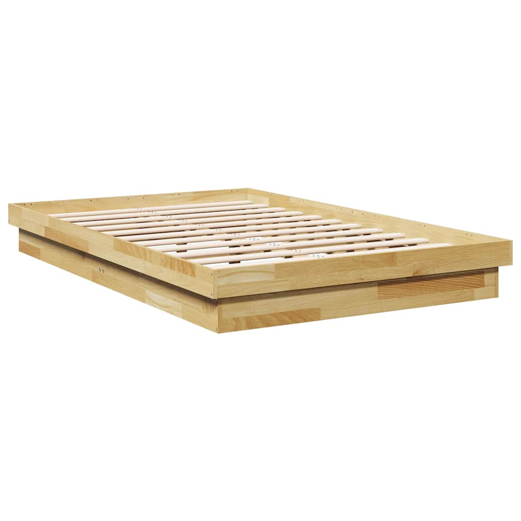 vidaXL Rama łóżka bez materaca 120x200 cm lite drewno dąb