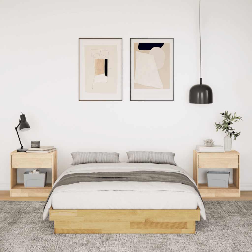 vidaXL Rama łóżka bez materaca 120x200 cm lite drewno dąb