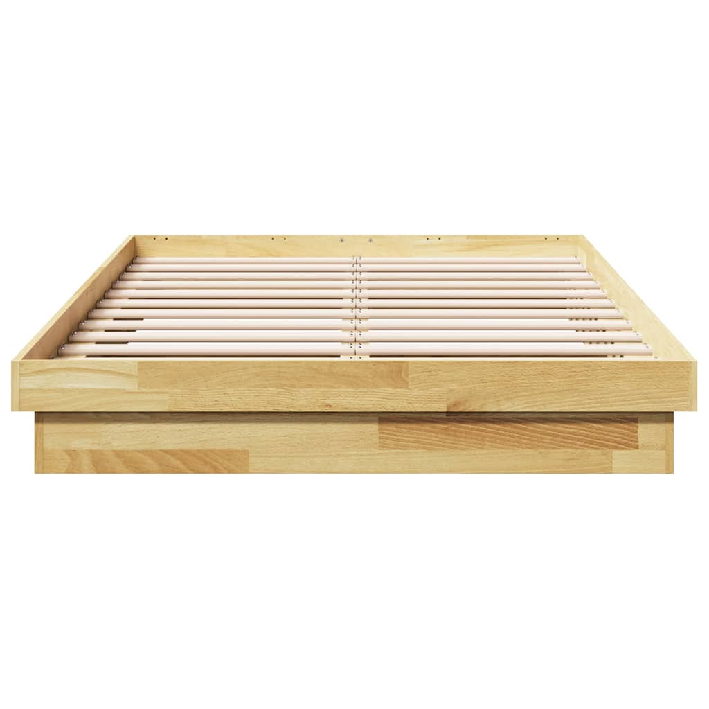 vidaXL Rama łóżka bez materaca 120x200 cm lite drewno dąb