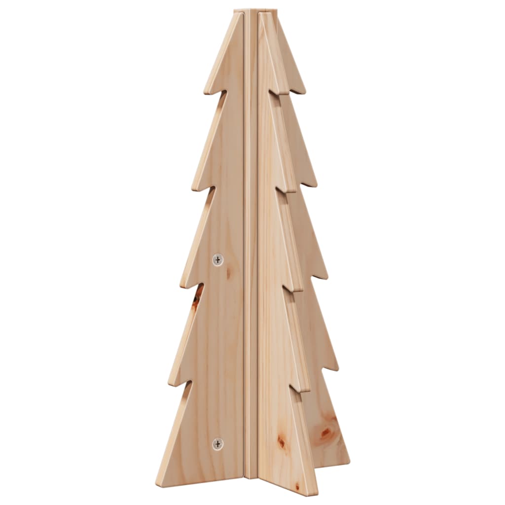 vidaXL Drewniana choinka do udekorowania, 49 cm, lite drewno sosnowe