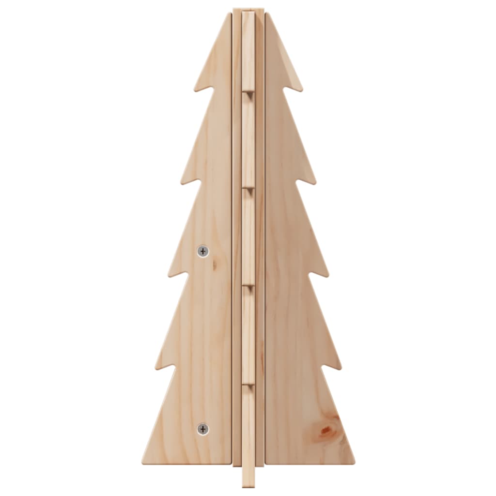 vidaXL Drewniana choinka do udekorowania, 49 cm, lite drewno sosnowe