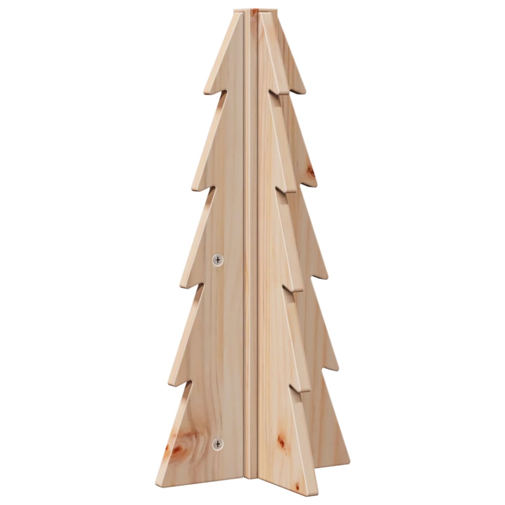 vidaXL Drewniana choinka do udekorowania, 49 cm, lite drewno sosnowe