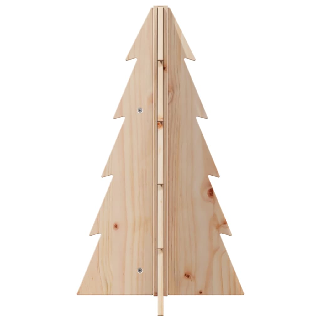 vidaXL Drewniana choinka do udekorowania, 69,5 cm, lite drewno sosnowe