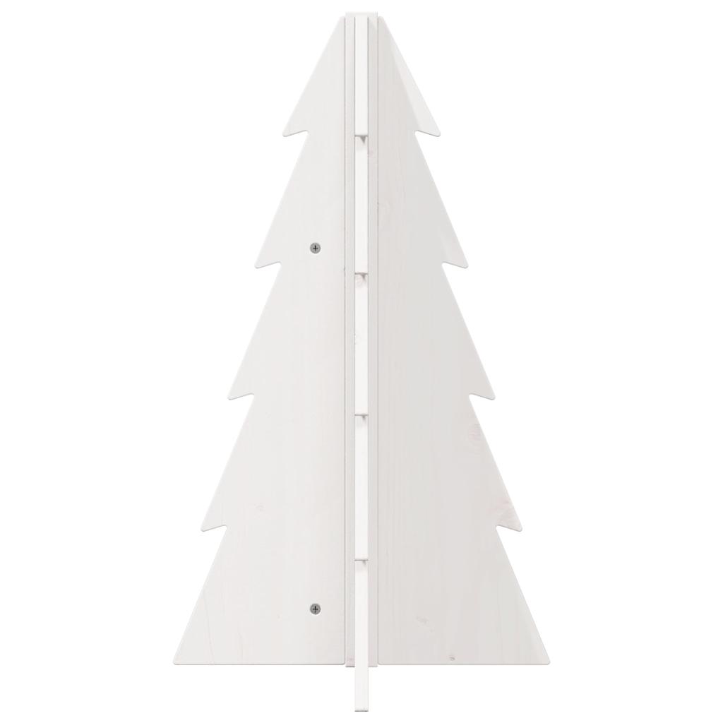 vidaXL Drewniana choinka do udekorowania, biała, 69,5 cm, sosnowa