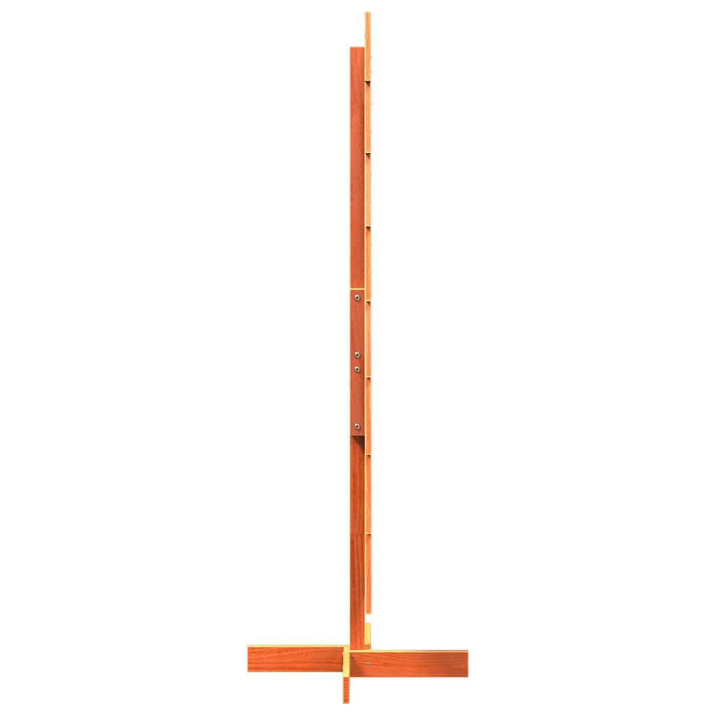 vidaXL Drewniana choinka do udekorowania, woskowy brąz, 150 cm, sosna