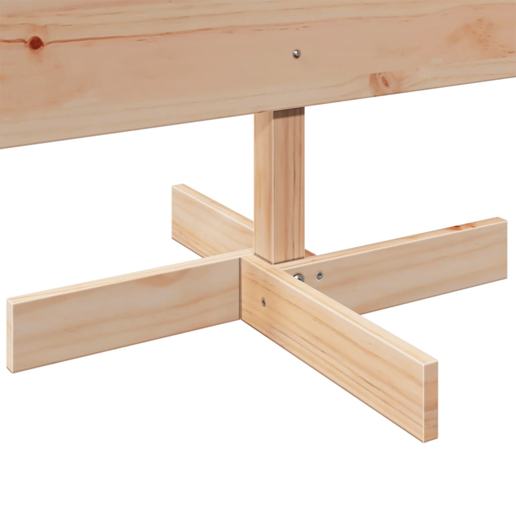 vidaXL Drewniana choinka do udekorowania, 180 cm, lite drewno sosnowe