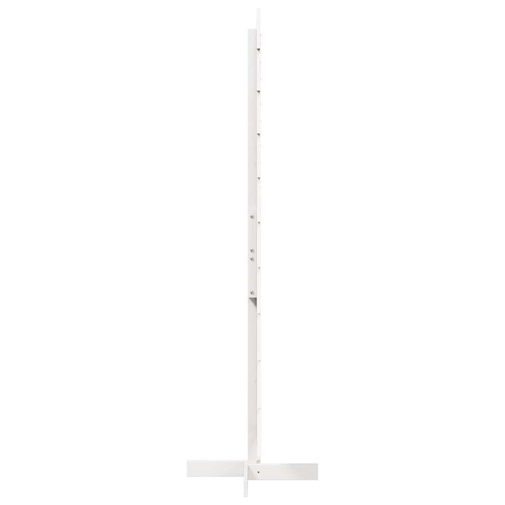 vidaXL Drewniana choinka do udekorowania, biała, 180 cm, sosnowa