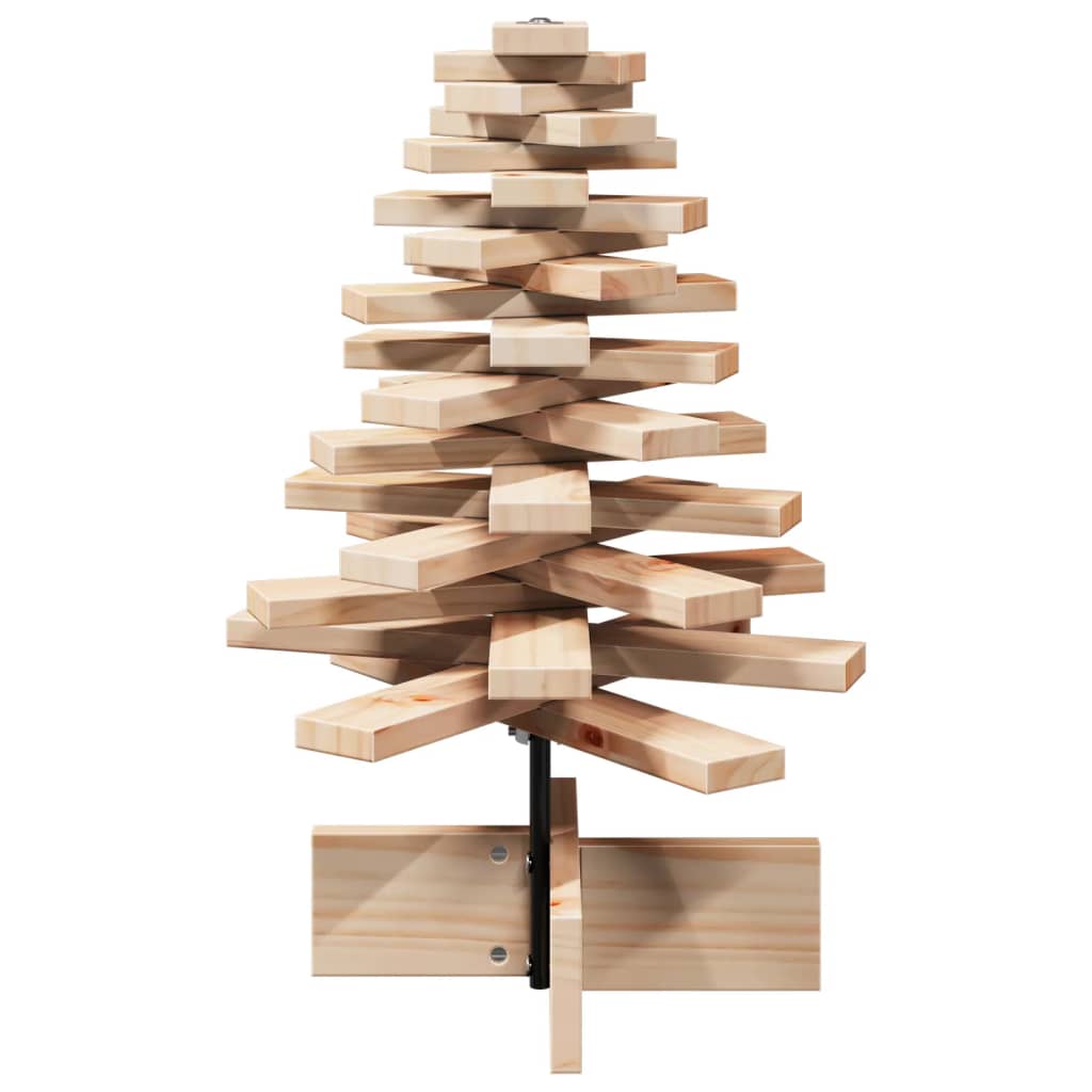 vidaXL Drewniana choinka do udekorowania, 60 cm, lite drewno sosnowe