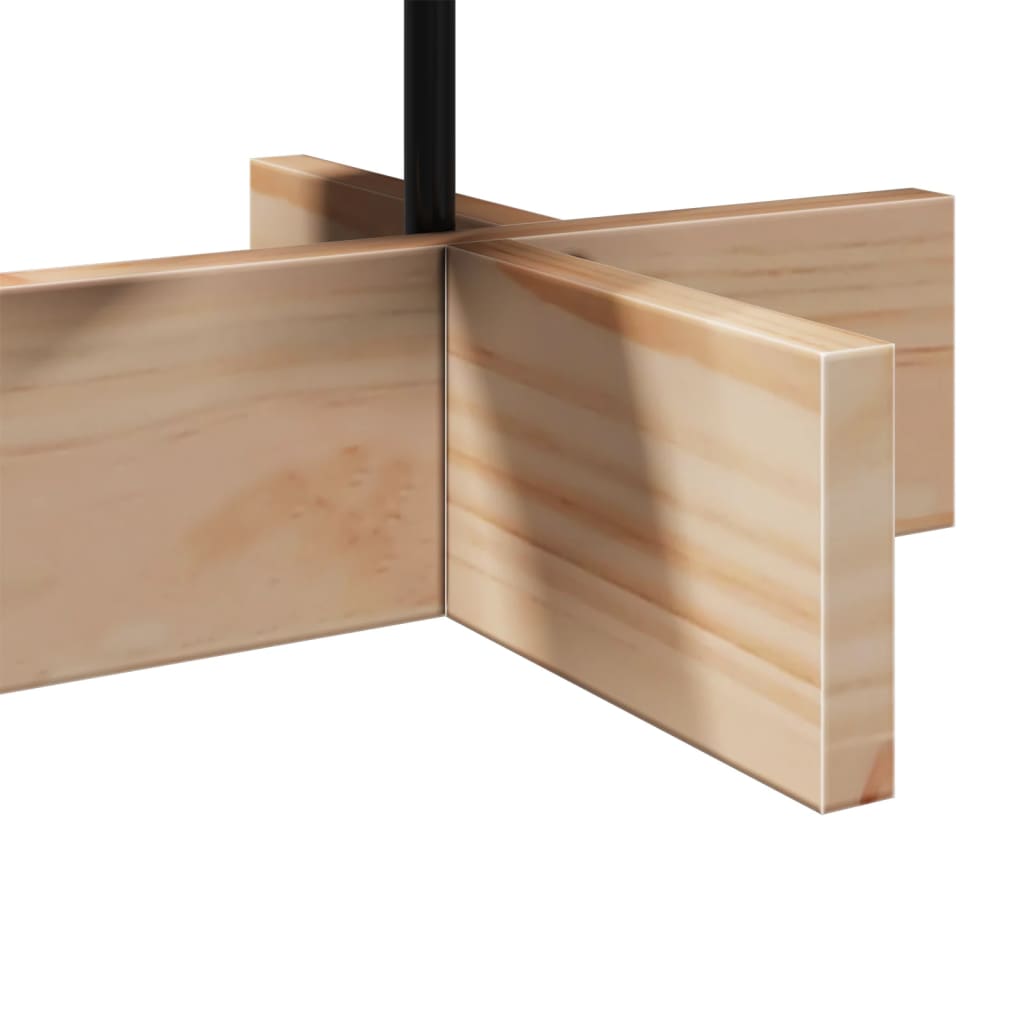 vidaXL Drewniana choinka do udekorowania, 60 cm, lite drewno sosnowe