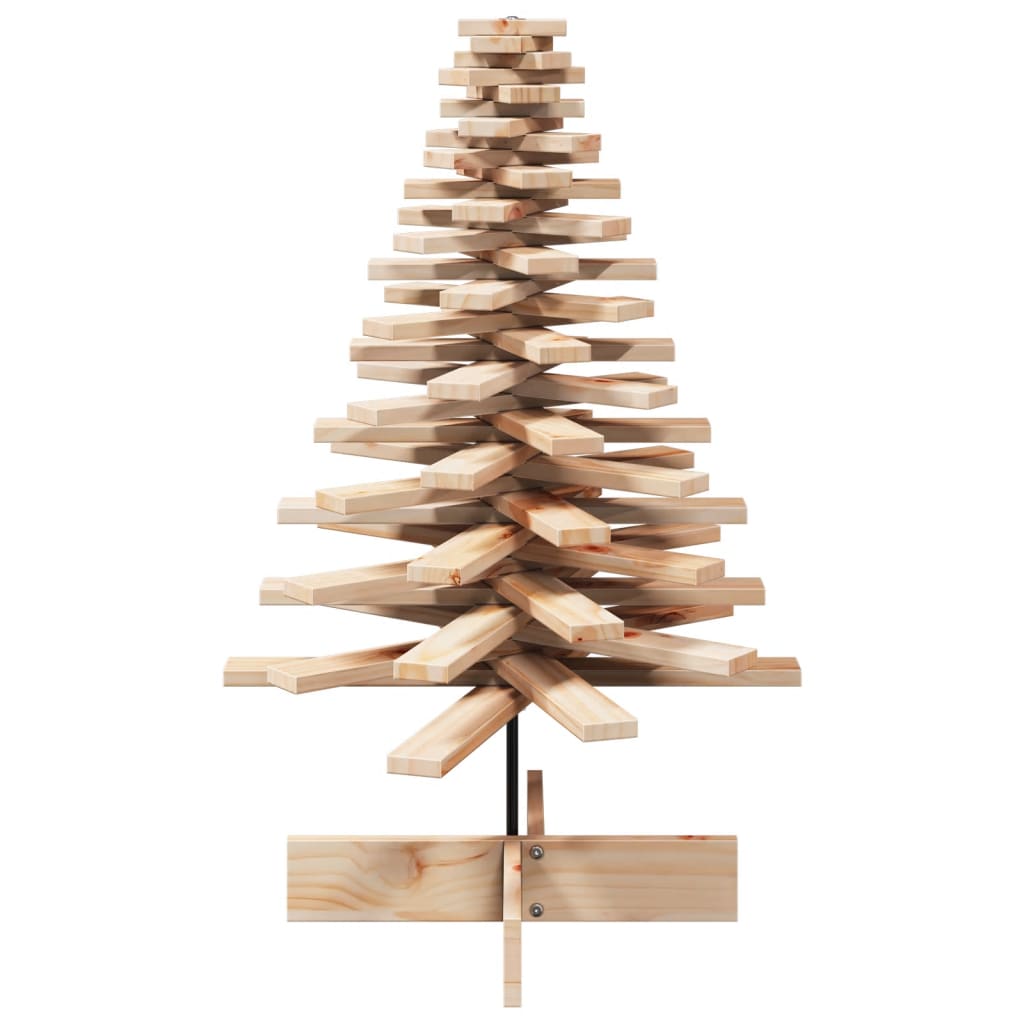 vidaXL Drewniana choinka do udekorowania, 100 cm, lite drewno sosnowe