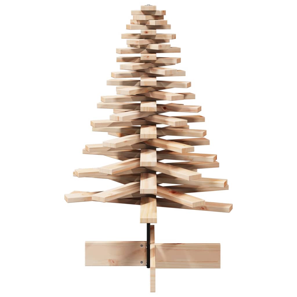 vidaXL Drewniana choinka do udekorowania, 100 cm, lite drewno sosnowe