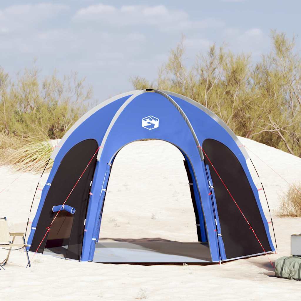 vidaXL Namiot Basenowy z dachem Niebieski Azur 366 x 305 x 231 cm