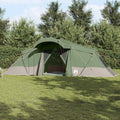 vidaXL Namiot rodzinny z dachem Zielony i szary 721 x 335 x 212 cm