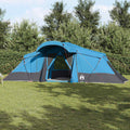 vidaXL Namiot rodzinny z dachem Niebieski i szary 721 x 335 x 212 cm