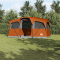 vidaXL Namiot rodzinny Pomarańczowy i pomarańczowy 435 x 255 x 216 cm