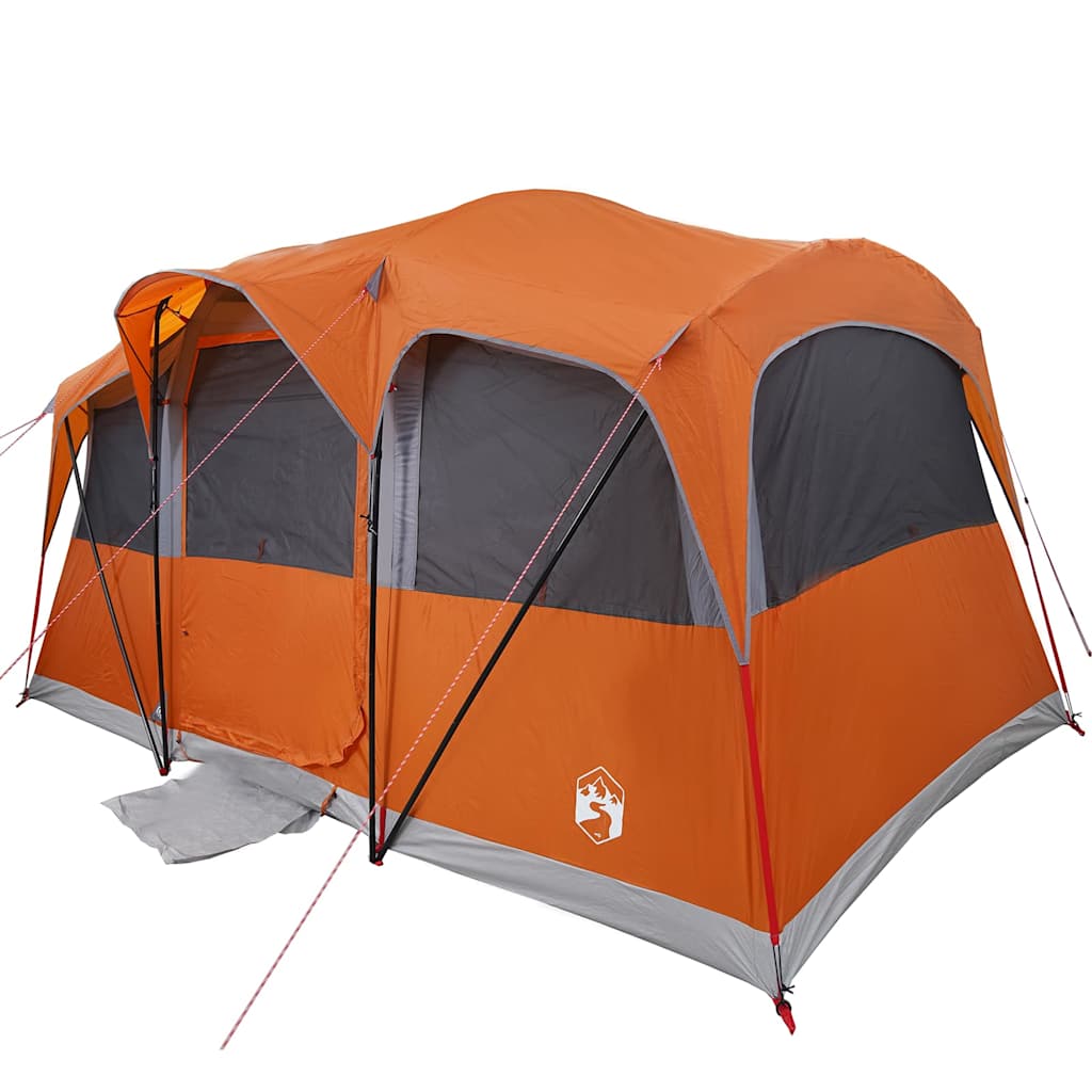 vidaXL Namiot rodzinny Pomarańczowy i pomarańczowy 435 x 255 x 216 cm