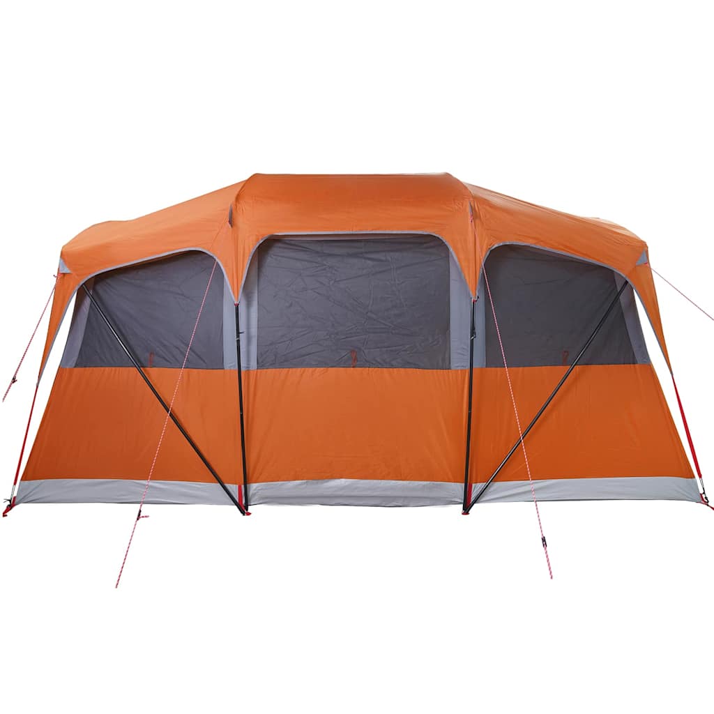 vidaXL Namiot rodzinny Pomarańczowy i pomarańczowy 435 x 255 x 216 cm
